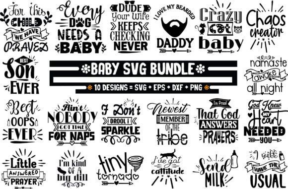 20 Baby SVG Bundle