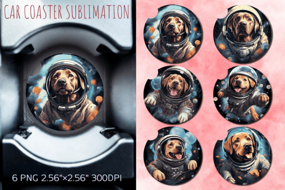 Cute Astronaut Labrador Retriever Dog Ca