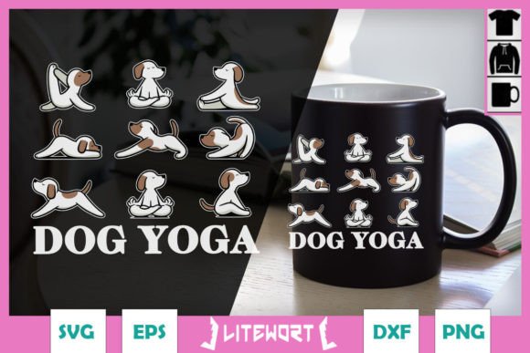 Fun Dog Yoga SVG for Real Projects