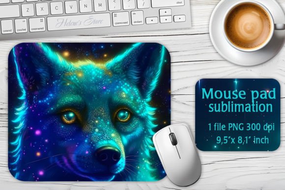 Galaxy Dog Sublimation Design