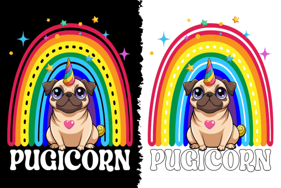 Pugicorn - Dog Lover T-shirt